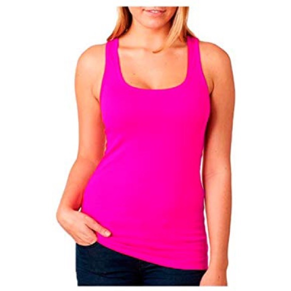 90 Degree By Reflex Tops - 90 Degree by Reflex Hot Pink Workout Top